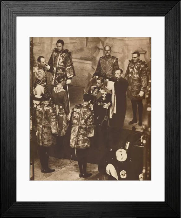 Framed Print : His First Parliament Opened, 1937 Framed Print : His First Parliament Opened, 1937