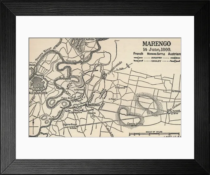 Framed Print : Marengo - 14 June, 1800 (Morning Battle), (1896) Framed Print : Marengo - 14 June, 1800 (Morning Battle), (1896)