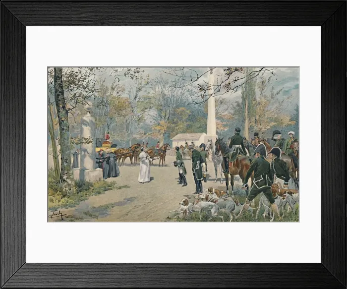 Framed Print : The Meeting of Napoleon and Pius VII at Fontainebleau, 1813, (1896) Framed Print : The Meeting of Napoleon and Pius VII at Fontainebleau, 1813, (1896)