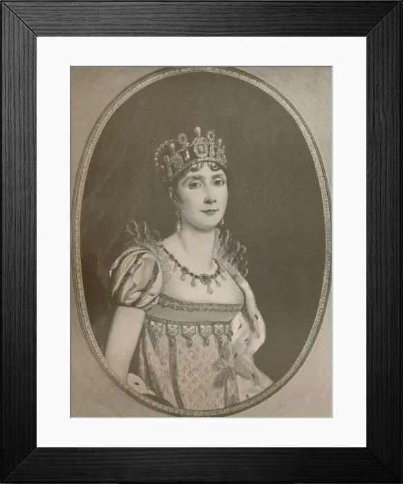 Framed Print : Josephine - Empress of the French, c1808, (1896). Artist: Henry Wolf Framed Print : Josephine - Empress of the French, c1808, (1896). Artist: Henry Wolf