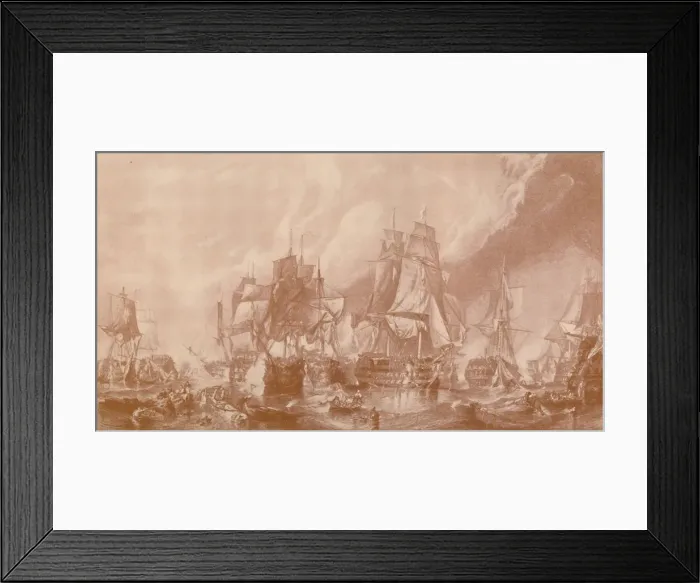 Framed Print : The Battle of Trafalgar, 1805, (1896) Framed Print : The Battle of Trafalgar, 1805, (1896)