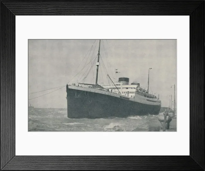 Framed Print : Leaving the Landing Stage at Liverpool, 1936 Framed Print : Leaving the Landing Stage at Liverpool, 1936