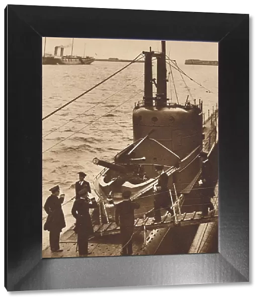 Home Fleet Visit - King Edward boards submarine Narwhal, 1936 (1937)
