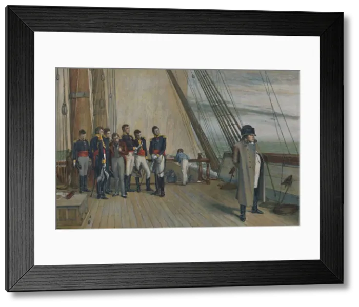 Framed Print : Napoleon on Board H. M. S. Bellerophon, July, 1815, (1896) Framed Print : Napoleon on Board H. M. S. Bellerophon, July, 1815, (1896)