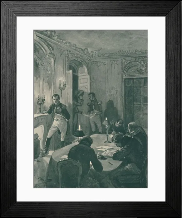 Framed Print : Napoleon Dictating To His Secretaries, 1896 Framed Print : Napoleon Dictating To His Secretaries, 1896