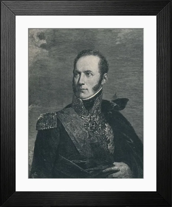 Framed Print : Armand-Augustin-Louis De Caulaincourt - Duke of Vicenza, c1800, (1896). Artist: Gustave Kruell Framed Print : Armand-Augustin-Louis De Caulaincourt - Duke of Vicenza, c1800, (1896). Artist: Gustave Kruell