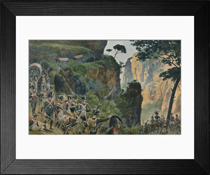 Framed Print : The French Army in the Mountains of Portugal, 1896 Framed Print : The French Army in the Mountains of Portugal, 1896