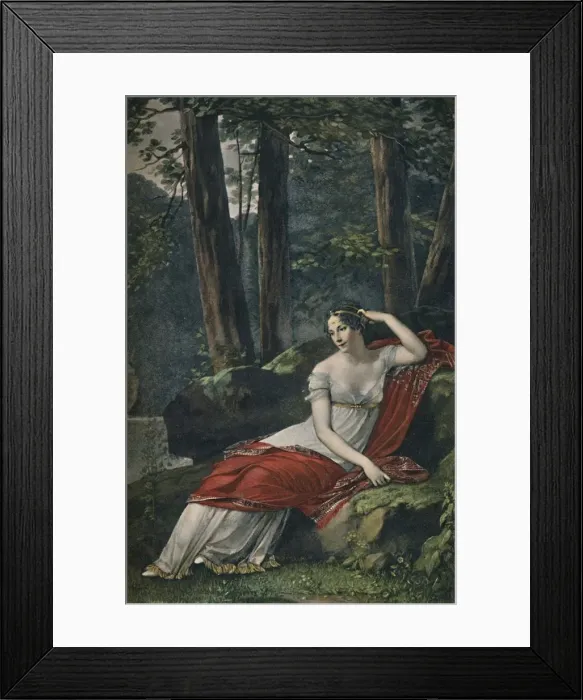 Framed Print : The Empress Josephine in the Park at Malmaison, 1809, (1896) Framed Print : The Empress Josephine in the Park at Malmaison, 1809, (1896)