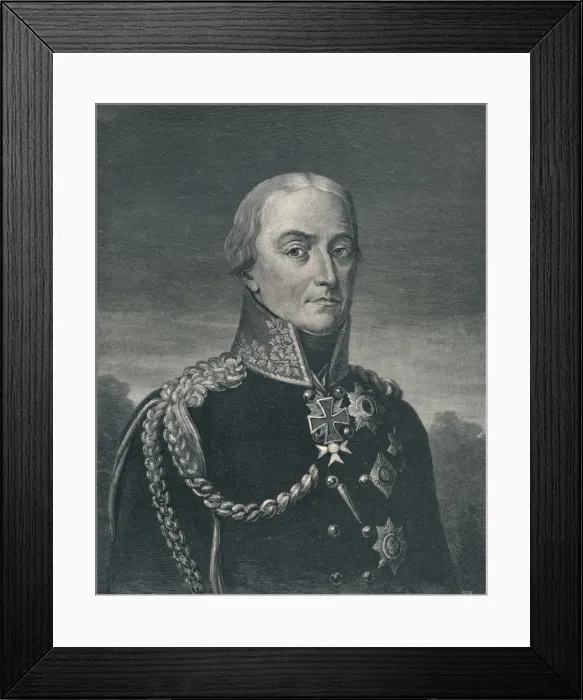 Framed Print : Friedrich Wilhelm Von Bülow, c1810, (1896). Artist: T Johnson Framed Print : Friedrich Wilhelm Von Bülow, c1810, (1896). Artist: T Johnson