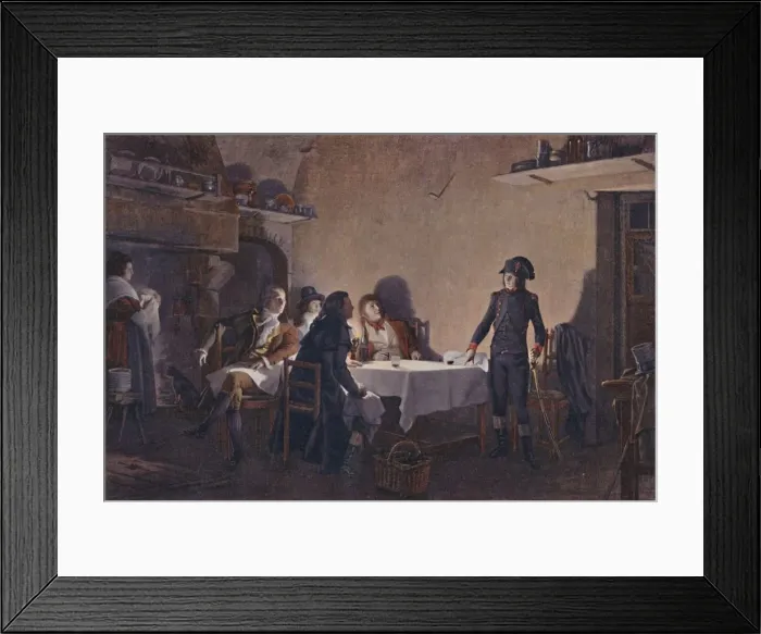 Framed Print : The Supper of Beaucaire, 1793, (1896) Framed Print : The Supper of Beaucaire, 1793, (1896)