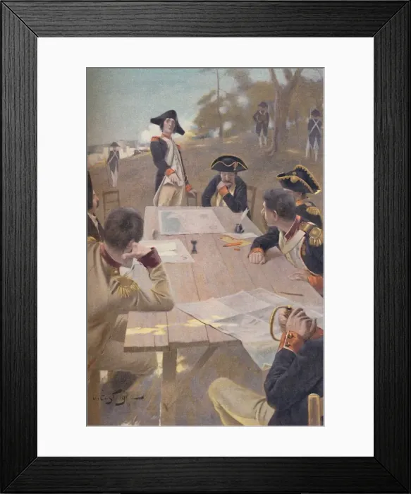 Framed Print : Bonaparte Explaining His Plan for the Taking of Toulon, 1793, (1896) Framed Print : Bonaparte Explaining His Plan for the Taking of Toulon, 1793, (1896)