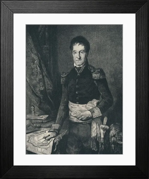 Framed Print : Lazare-Nicolas-Marguerite Carnot, c1800-1823, (1896). Artist: R. G. Tietze