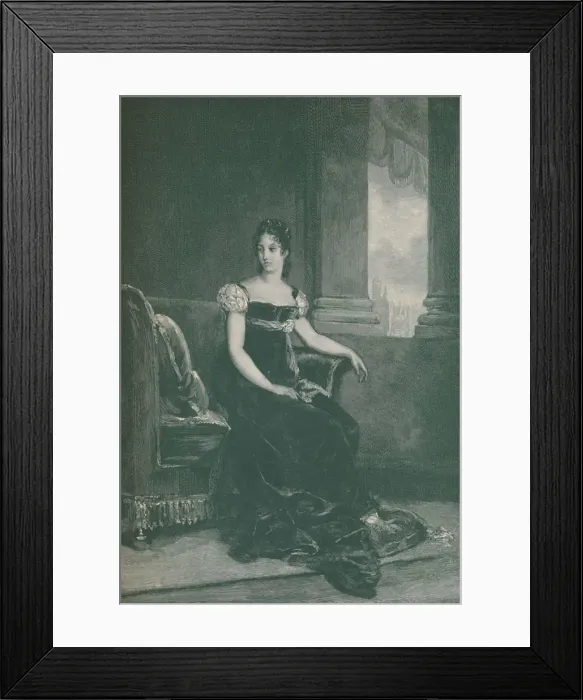 Framed Print : Eugenie Bernardine-Desiree Clary - Mme. Bernadotte; Queen of Sweden, 1811, (1896) Framed Print : Eugenie Bernardine-Desiree Clary - Mme. Bernadotte; Queen of Sweden, 1811, (1896)