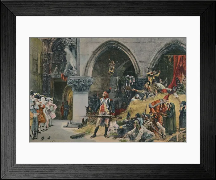 Framed Print : The French Before The Ducal Palace, Venice, 1797, (1896) Framed Print : The French Before The Ducal Palace, Venice, 1797, (1896)