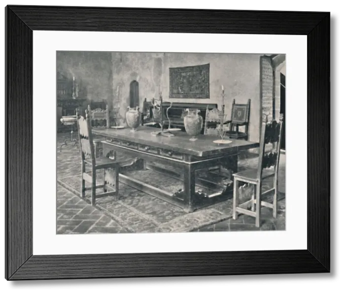 Framed Print : Interior, Palazzo Davanzati - With 15th Century Table from Parma or Modena District, 1928 Framed Print : Interior, Palazzo Davanzati - With 15th Century Table from Parma or Modena District, 1928