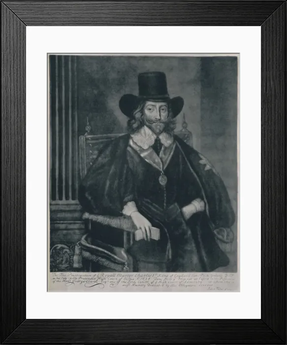 Framed Print : Portrait of Charles I, c1620-1649, (1928). Artist: John Faber the Elder Framed Print : Portrait of Charles I, c1620-1649, (1928). Artist: John Faber the Elder