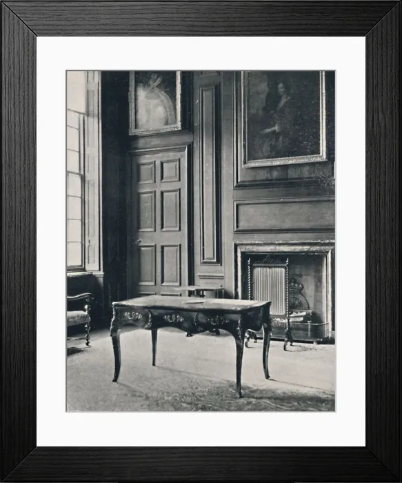 Framed Print : Room at Boughton House, with Chimney-Piece of the Early 18th Century, 1927 Framed Print : Room at Boughton House, with Chimney-Piece of the Early 18th Century, 1927