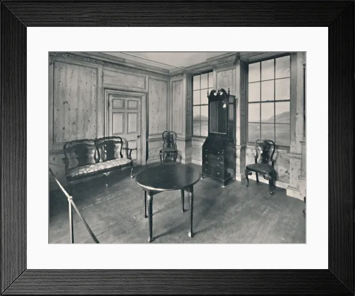 Framed Print : Panelled Room, date about 1740, with Furniture Mostly of the Queen Anne Period, 1927 Framed Print : Panelled Room, date about 1740, with Furniture Mostly of the Queen Anne Period, 1927