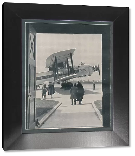 A Symbol of the Modern World - Passengers Embarking at Croydon Aerodrome, c1935