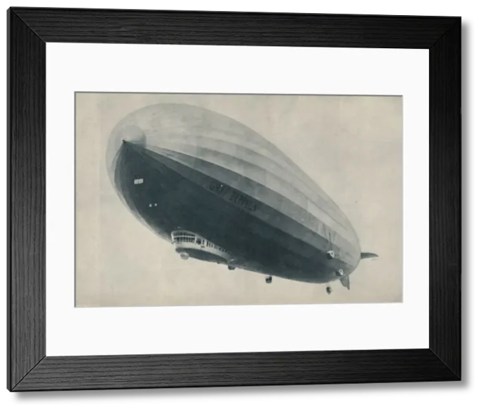 Framed Print : A Prince of Zeppelins That Flew The World Round and Feared Not Storm Nor Tropic Sun, c1935 Framed Print : A Prince of Zeppelins That Flew The World Round and Feared Not Storm Nor Tropic Sun, c1935