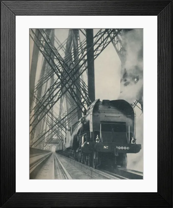 Framed Print : Four Hundred Tons of Train Pulled By A Leviathan, c1935. Artist: Global Photographic Union Framed Print : Four Hundred Tons of Train Pulled By A Leviathan, c1935. Artist: Global Photographic Union