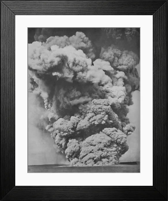 Framed Print : Mephitic Cloud Belched Forth from the Mouth of Kilauea, c1935 Framed Print : Mephitic Cloud Belched Forth from the Mouth of Kilauea, c1935