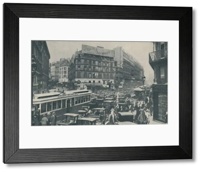 Framed Print : Why Paris Needs Constant Planning: Traffic Block in a Main Street, c1935 Framed Print : Why Paris Needs Constant Planning: Traffic Block in a Main Street, c1935