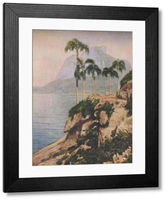 Framed Print : the hill of Gavea - Vistas That Enchant The Eye Along The Winding Coast of Rio De Janeiro, c1935 Framed Print : the hill of Gavea - Vistas That Enchant The Eye Along The Winding Coast of Rio De Janeiro, c1935