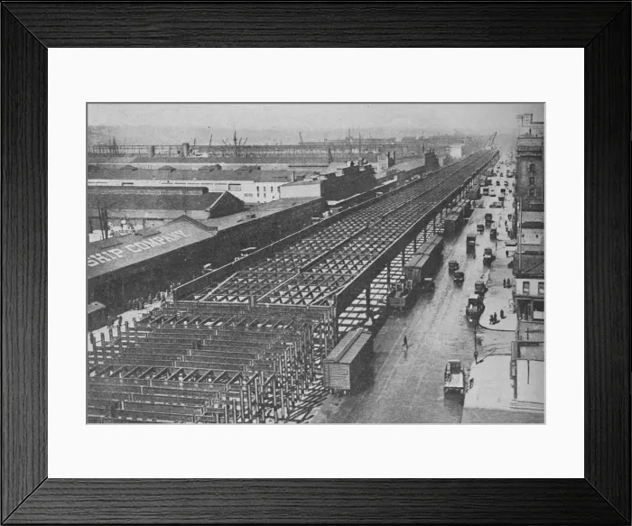 Framed Print : Four Miles of Super-Track for Speeding in New York City, c1935 Framed Print : Four Miles of Super-Track for Speeding in New York City, c1935
