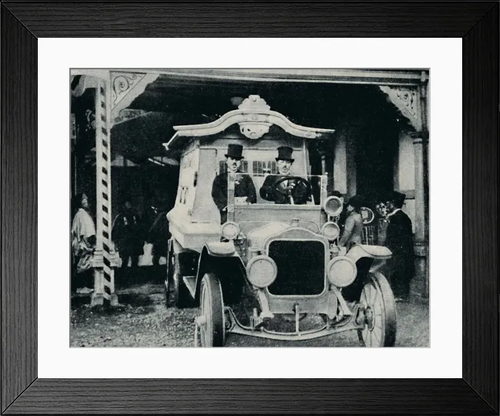 Framed Print : The Motor-Hearse in Oriental Dress, c1935 Framed Print : The Motor-Hearse in Oriental Dress, c1935