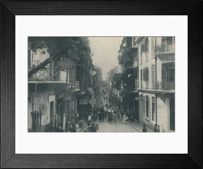Framed Print : Balconied Buildings of a Populous Trade Highway Running East and West, c1935 Framed Print : Balconied Buildings of a Populous Trade Highway Running East and West, c1935