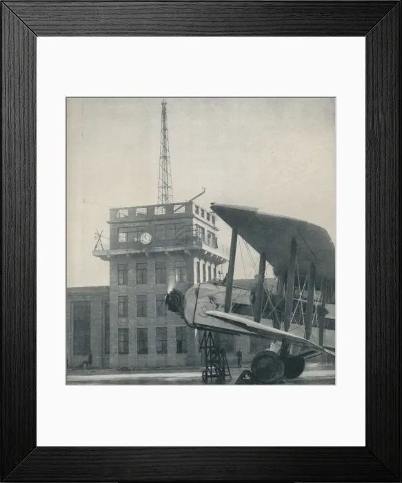 Framed Print : Where Officers of a Great Aerodrome Keep Contact with the Flying Pilots, c1935 Framed Print : Where Officers of a Great Aerodrome Keep Contact with the Flying Pilots, c1935