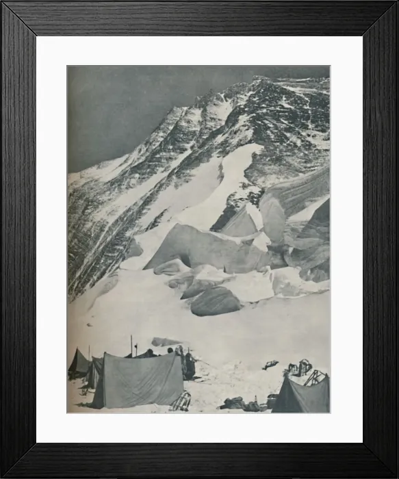 Framed Print : Winning Towards The Goal: A Camp in the Snows of Everest, c1935. Artist: Mount Everest Committee Framed Print : Winning Towards The Goal: A Camp in the Snows of Everest, c1935. Artist: Mount Everest Committee