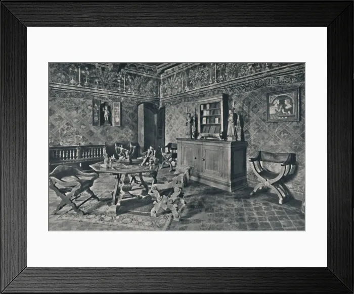 Framed Print : Interior, Palazzo Davanzati, 1928 Framed Print : Interior, Palazzo Davanzati, 1928