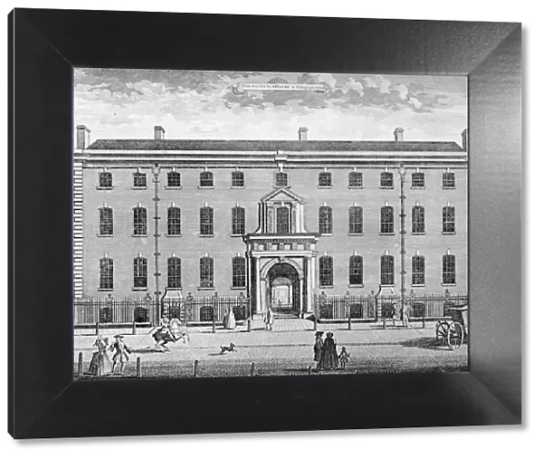 The South Sea House in 1754, mid 18th century, (1928)
