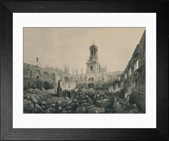 Framed Print : The Second Royal Exchange After The Fire in 1838, (1928) Framed Print : The Second Royal Exchange After The Fire in 1838, (1928)