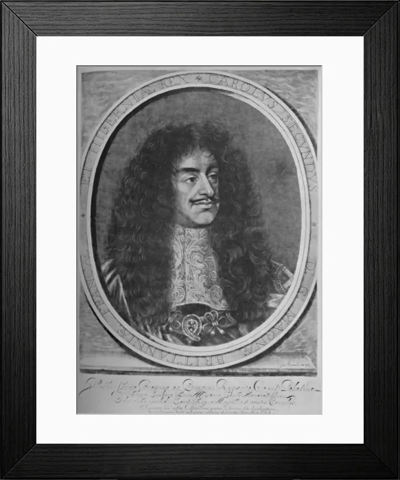 Framed Print : Portrait of Charles II, c1660-1685, (1928). Artist: William Sherwin Framed Print : Portrait of Charles II, c1660-1685, (1928). Artist: William Sherwin