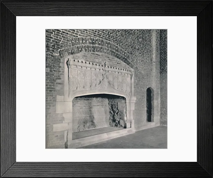 Framed Print : Chimney-Piece at Tattershall Castle, Lincolnshire, 1927 Framed Print : Chimney-Piece at Tattershall Castle, Lincolnshire, 1927