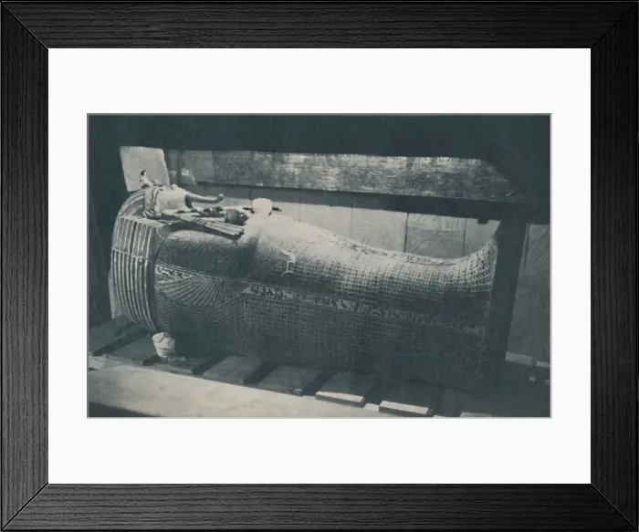 Framed Print : Triple Nest of Golden Caskets to Preserve Poor Human Clay, c1935. Artist: Harry Burton Framed Print : Triple Nest of Golden Caskets to Preserve Poor Human Clay, c1935. Artist: Harry Burton