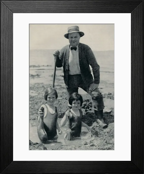 Framed Print : Hunting the Elusive Geoduck on Puget Sound, c1935 Framed Print : Hunting the Elusive Geoduck on Puget Sound, c1935