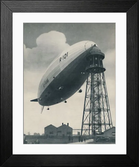 Framed Print : Floating at the Mast Head, A Mighty Envelope of Invisible Power, c1935 Framed Print : Floating at the Mast Head, A Mighty Envelope of Invisible Power, c1935