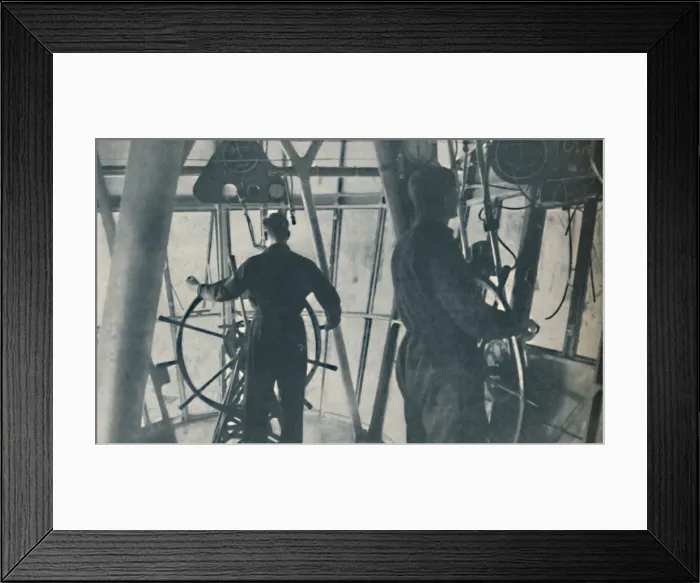 Framed Print : Comfort for Passengers and the Cabin of a Marvellous Central Control, c1935 Framed Print : Comfort for Passengers and the Cabin of a Marvellous Central Control, c1935