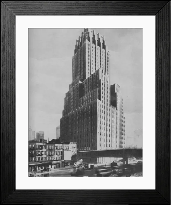 Framed Print : Marvels of Ancient Babylon Outclassed in Modern New York, c1935. Artist: ENA Framed Print : Marvels of Ancient Babylon Outclassed in Modern New York, c1935. Artist: ENA