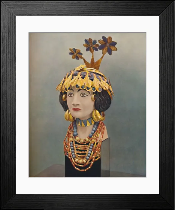 Framed Print : Jewels of a Lady of the Court in the Great Days of Ur, c1935. Artist: Joint Expedition to Ur Framed Print : Jewels of a Lady of the Court in the Great Days of Ur, c1935. Artist: Joint Expedition to Ur