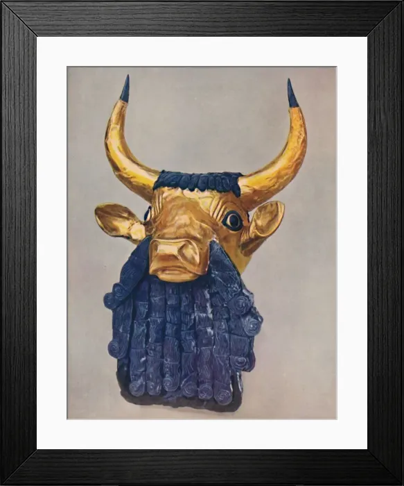 Framed Print : Oldest Known Examples of the Goldsmiths Art: Masterpieces of Sumerian Culture, c1935 Framed Print : Oldest Known Examples of the Goldsmiths Art: Masterpieces of Sumerian Culture, c1935