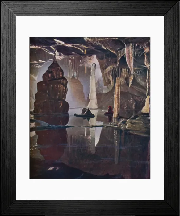 Framed Print : The Transformation Scene in Coxs Cave at Cheddar, c1935 Framed Print : The Transformation Scene in Coxs Cave at Cheddar, c1935
