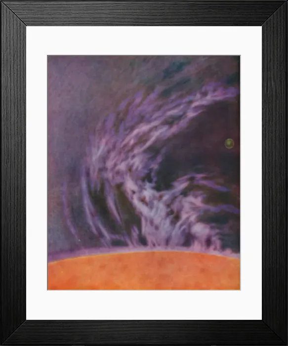 Framed Print : Immense Eruption of a Solar Prominence 140, 000 Miles High, c1935 Framed Print : Immense Eruption of a Solar Prominence 140, 000 Miles High, c1935