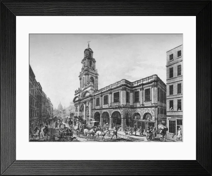 Framed Print : The Second Royal Exchange, South Front, in 1788, (1928) Framed Print : The Second Royal Exchange, South Front, in 1788, (1928)