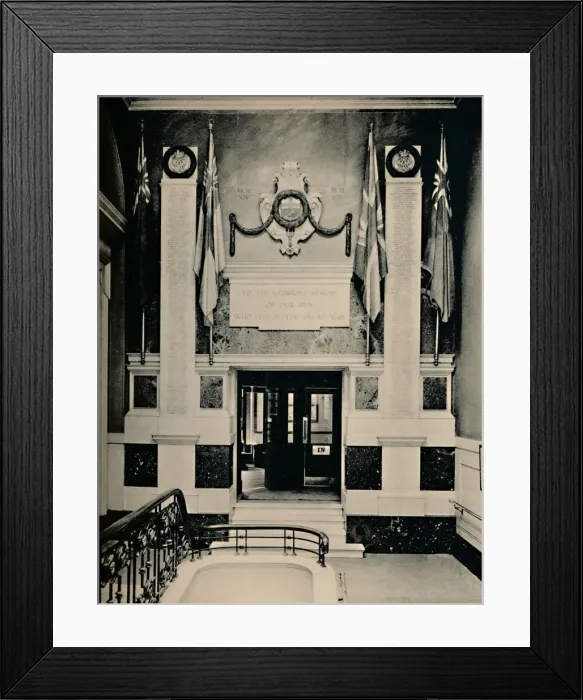 Framed Print : Lloyds War Memorial, 1928 Framed Print : Lloyds War Memorial, 1928