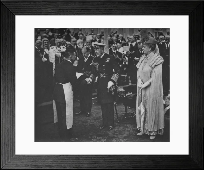 Framed Print : The King and the Mason May 23rd 1925, (1928) Framed Print : The King and the Mason May 23rd 1925, (1928)